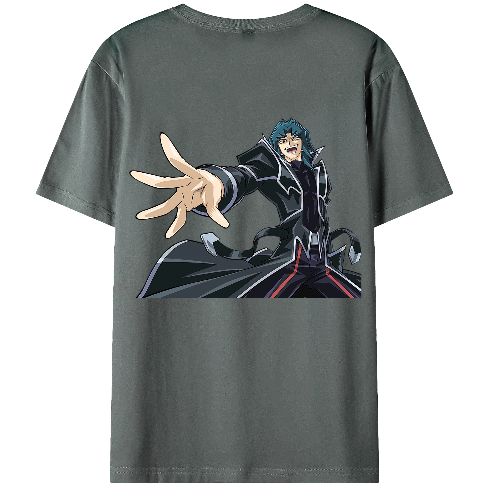 （画像用） 遊☆戯☆王 Yu-Gi-Oh! 綿100％ メンズ半袖Tシャツ（バックプリント） 通気性